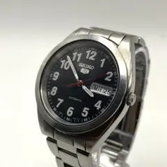 【稼働/訳アリ】SEIKO5 7S26-0420 自動巻き 腕時計 裏蓋スケ