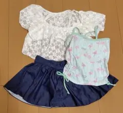 motherways フラミンゴ柄水着セット マザウェイズ　サイズ130