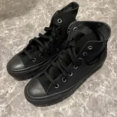 コンバース　オールスター　チャンク　ハイ　厚底　ブラック　24.5cm
