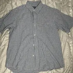 90s オールドユニクロ　シアサッカーシャツ 古着　city boy ノームコア