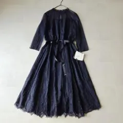 新品タグ付き Mサイズ ベルト付き総レースワンピース リルフェテ