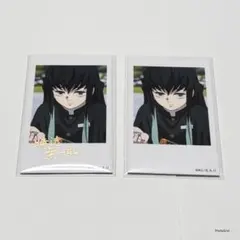 鬼滅の刃 時透 無一郎 チェキ風ブロマイド 箔押し ノーマル 2枚セット