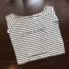 リップサービス ボーダー ノースリーブ タンクトップ Tシャツ トップス