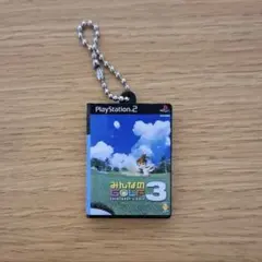 playstation ゲームパッケージミニチュアチャーム みんなのGOLF3