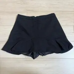 黒 フレア ミニスカート ショートパンツ付き 制服