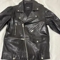 K*★様 美品✨ZARA ザラ リアルレザー ダブル ライダー ジャケット 本革