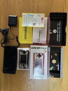 【極美品・完品】ゲームボーイミクロ ファミコンカラー 20周年 箱説付 動作良好