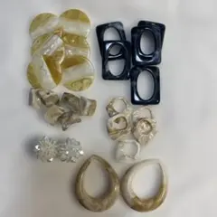 アクリル マーブル模様 ハンドメイド パーツ セット