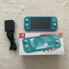 Nintendo Switch Lite ターコイズ　充電器付き