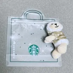 スタバ　ホリデー べアリスタ ぬいぐるみ チャーム トートバッグ 2025年最新】スタバ ぬいぐるみの人気アイテム - メルカリ