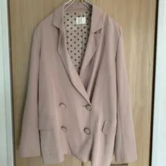 エムズエキサイト ダブルブレストジャケットMピンク