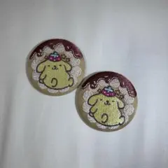 ポムポムプリン 缶バッジ 2個セット