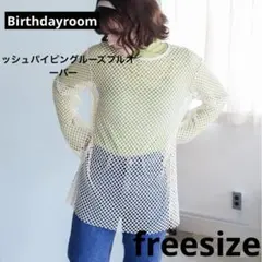 Birthdayroom バースデイルーム メッシュパイピングルーズプルオーバーのサムネイル