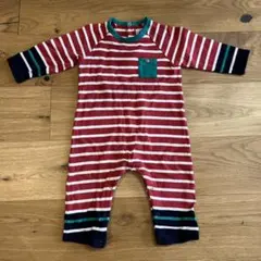 PETIT BATEAU ボーダー ロンパース 12m/74cm