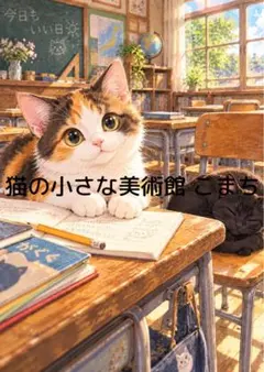 〈一枚限りの作品〉午後の教室と三毛猫の時間