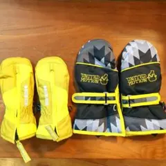 スキー　冬用　手袋　ミトン　キッズ　２点セット　雪遊び