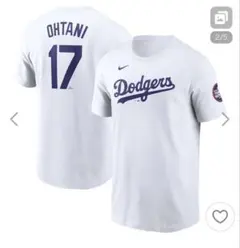 【タグ付】NIKE ナイキMLB限定ドジャース大谷翔平 ネーム＆ナンバーＴシャツ