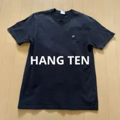 HANG TEN ハンテン　ダイワボウアドバンス Tシャツ　ブラック　刺繍ロゴ