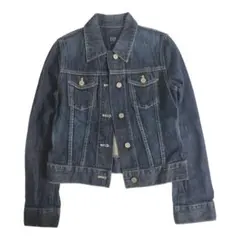 GAP ダークブルー デニムジャケット　XXS ギャップ キッズ Gジャン