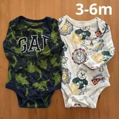 gap 長袖　ロンパース　ボディースーツ　2枚おまとめ