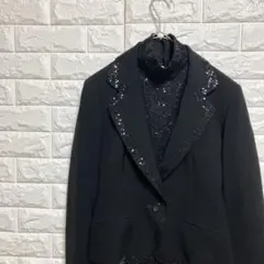 【スペッチオ】（M）アンサンブル スパンコール ノースリーブ＋ジャケットのサムネイル