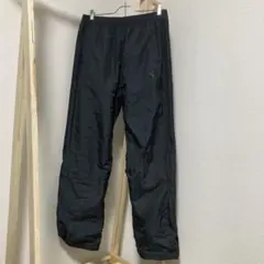 【希少】adidas ナイロン トラックパンツ オールブラック XO