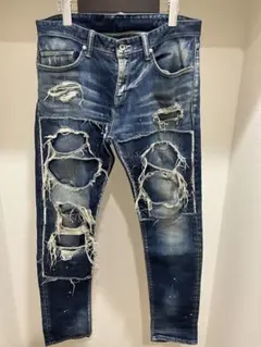 クラストパンツ crustpants コーティングパンツ パッチワーク - メルカリ