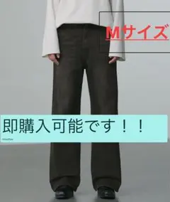 CALLNE】セミフレア デニムパンツ ブラウン Mサイズ - メルカリ