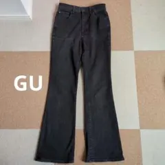 GU ブラックフレアジーンズ　Мサイズ