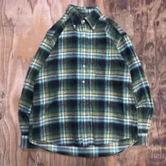 90s KENT オンブレチェック ネルシャツ BD 日本製 VINTAGE