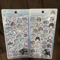 し*ん様 水族館　ボンボンドロップシール　サメ　ペンギン