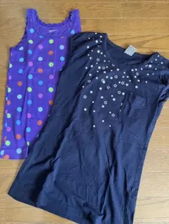 GapKids 紫 水玉模様 ・ディアブルノースリーブ160