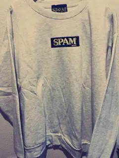 スパム　SPAM 裏起毛　スウェット グレー オーバーサイズ　トレーナー