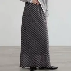ローリーズファーム シアーチェックフレアスカート
