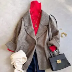 ヘリンボーン チェスターコート