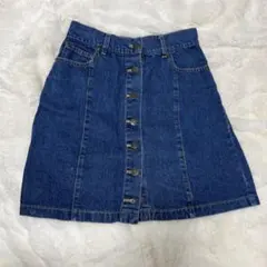 INGNI デニムミニスカート フロントボタン ブルー 状態良好