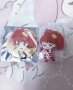 アイカツ　紅林珠璃　キーホルダー　缶バッジ
