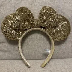 ゴールドミニーマウスカチューシャ