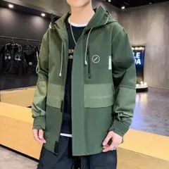 ユニークデザイン フード付きマウンテンパーカー