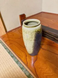 【超美品】陶器の花瓶 グラデーション
