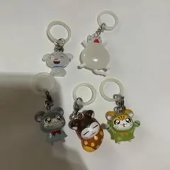 めじるしアクセサリー　ノンタン　クレヨンしんちゃん　シロ　ハム太郎