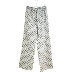 GU 花柄ワイドパンツ 総柄 S カジュアル おしゃれ リラックス 春夏 美品