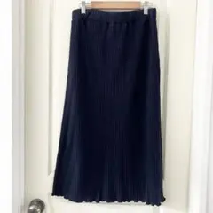 journal standardジャーナルスタンダードネイビーリブロングスカート