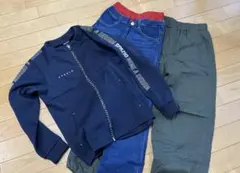 【値下】SPAZIOジャージ　BREEZEジーンズ　UNIQLO暖パン　140