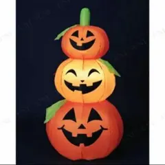 120cm ジャックランタン ハロウィン エアブロー LED付き 自立式風船雑貨のサムネイル