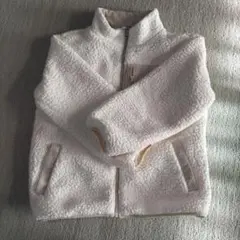 150cm ホワイト フリースジャケット