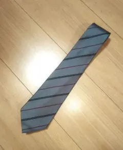 【未使用】ダンヒル　グレー　ストライプ　幅8.5cm