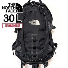韓国限定 ノースフェイス HOT SHOT ホットショットリュック 黒 美品のサムネイル