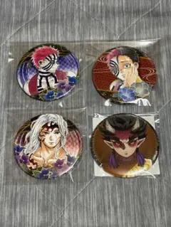 鬼滅の刃 コレクション缶バッジ 猗窩座 鬼舞辻無惨 ビッグ缶バッジ 憎珀天