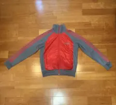00s adidas Originals トラックジャケット L 赤グレーY2K